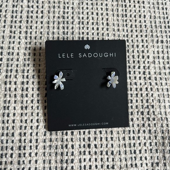 Lele Sadoughi Jewelry - Lele Sadoughi small paper lily flower stud earrings